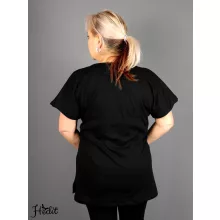 Fekete pamut felső-unisex