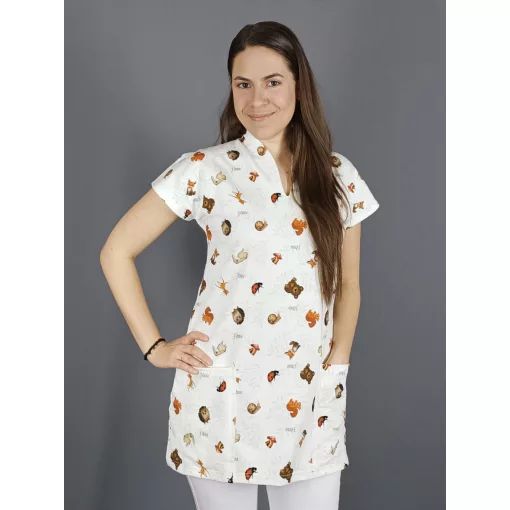 Réka tunika - erdei állatos - 3XL