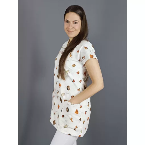 Réka tunika - erdei állatos - XL