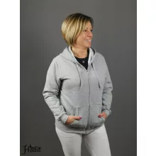 Szürke kapucnis pulóver - unisex