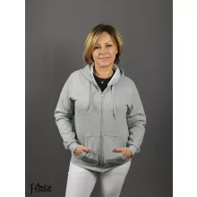 Szürke kapucnis pulóver - unisex