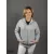 Szürke kapucnis pulóver - unisex