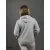 Szürke kapucnis pulóver - unisex
