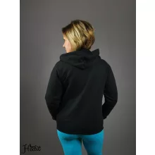 Fekete kapucnis pulóver - unisex